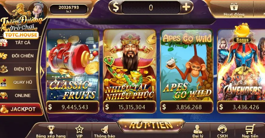 Hình ảnh minh họa game Nổ Hũ bi88 với Jackpot lớn