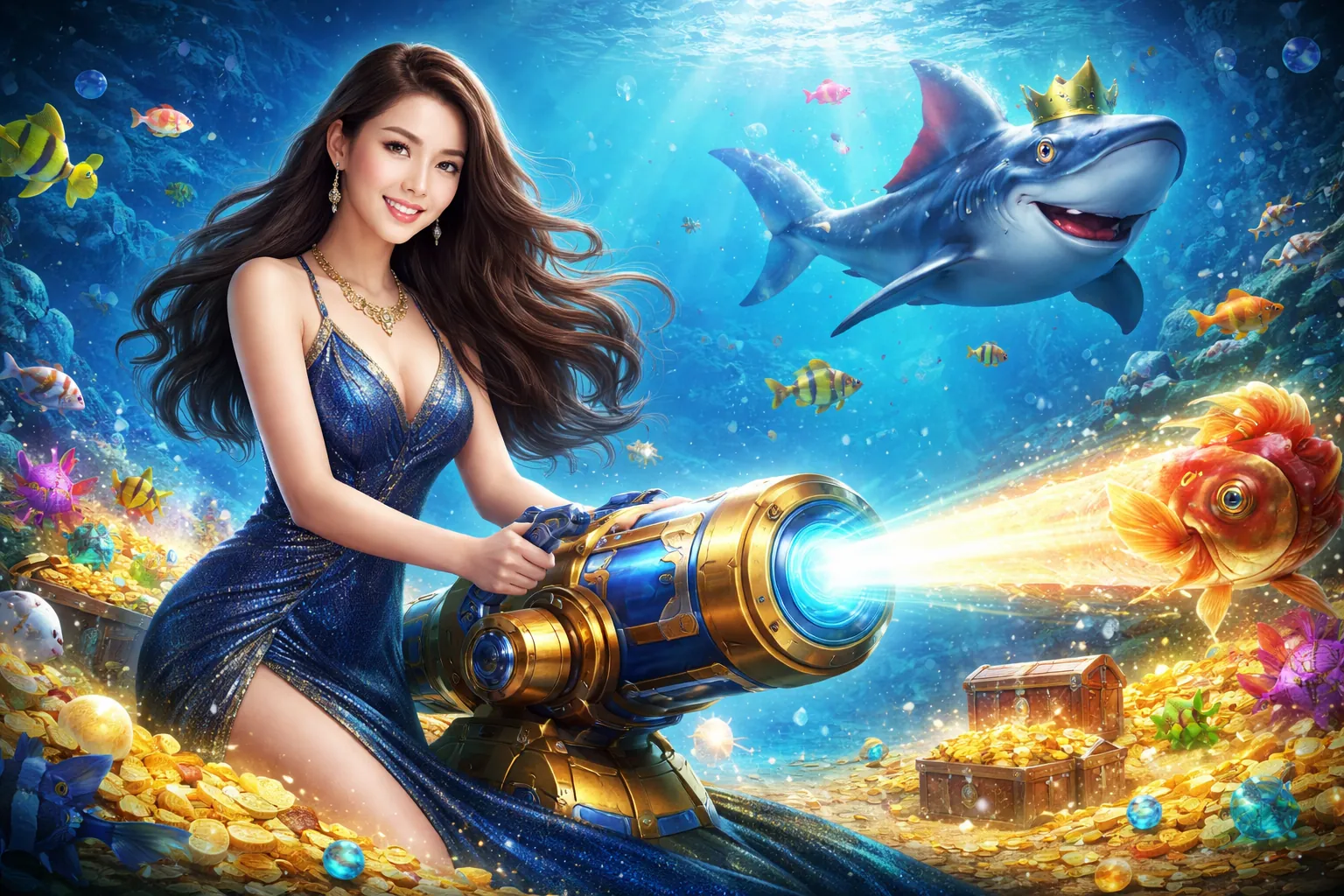 Hình ảnh chính game bắn cá bi88, đại dương sống động với ưu đãi 188k